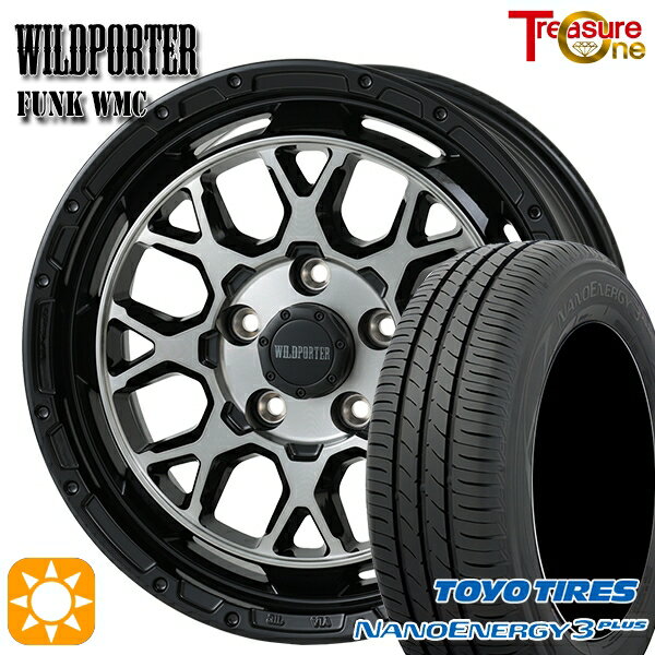 【取付対象】215/60R16 95H トーヨー ナノエナジー3プラス トレジャーワン ワイルドポーター ファンク WMC BP/BC 16インチ 7.0J 5H114.3 サマータイヤホイールセット