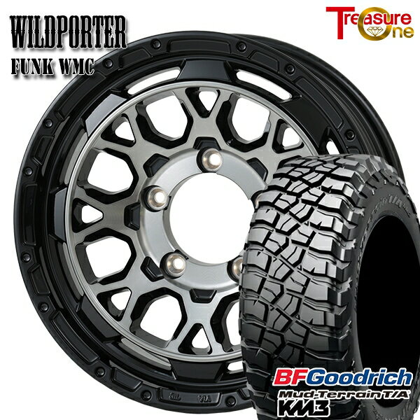 【取付対象】225/75R16 115/112Q RBL BFグッドリッチ マッドテレーン T/A KM3 トレジャーワン ワイルドポーター ファンク WMC BP/BC 16インチ 6.0J 5H139.7 サマータイヤホイールセット