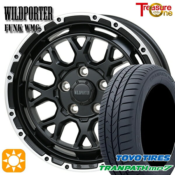 【取付対象】215/60R16 95H トーヨー トランパス mp7 トレジャーワン ワイルドポーター ファンク WMC MB/RP 16インチ 7.0J 5H114.3 サマータイヤホイールセット