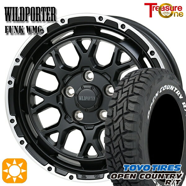 【取付対象】215/65R16C 109/107Q トーヨー オープンカントリー R/T ホワイトレター トレジャーワン ワイルドポーター ファンク WMC MB/RP 16インチ 7.0J 5H114.3 サマータイヤホイールセット