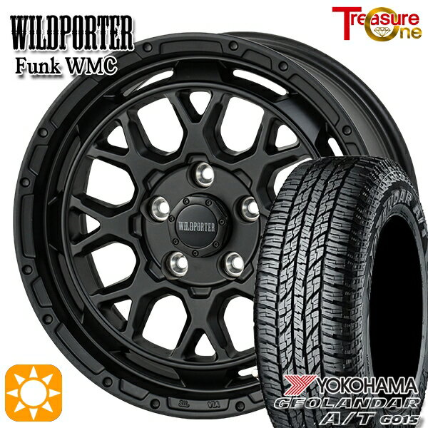 【取付対象】エルグランド クロスロード 215/65R16 98H ヨコハマ ジオランダーA/T G015 トレジャーワン ワイルドポーター ファンク WMC MBK 16インチ 7.0J 5H114.3 サマータイヤホイールセット