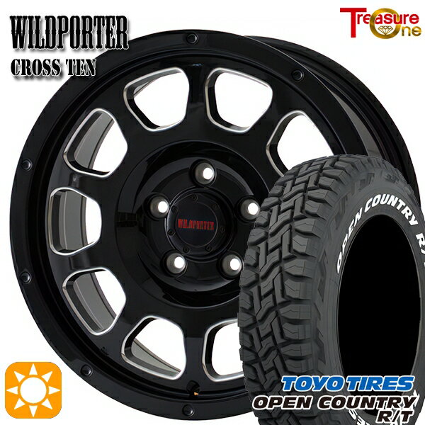 【取付対象】215/65R16C 109/107Q トーヨー オープンカントリー R/T ホワイトレター トレジャーワン ワイルドポーター クロステン BK/SM 16インチ 7.0J 5H114.3 サマータイヤホイールセット