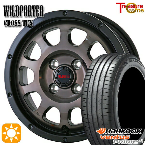 【取付対象】185/55R16 83H ハンコック veNtus PRime4 K135 トレジャーワン ワイルドポーター クロステン BP/BC 16インチ 6.0J 4H100 サマータイヤホイールセット