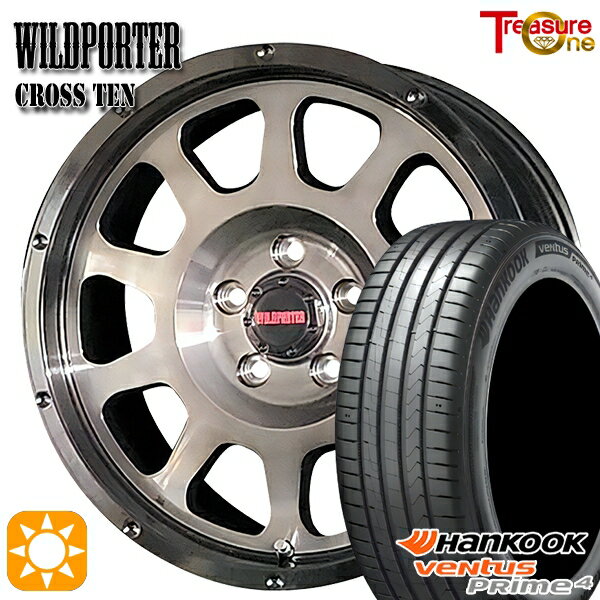 【取付対象】プリウスα ストリーム 205/60R16 96V XL ハンコック veNtus PRime4 K135 トレジャーワン ワイルドポーター クロステン BP/BC 16インチ 7.0J 5H114.3 サマータイヤホイールセット