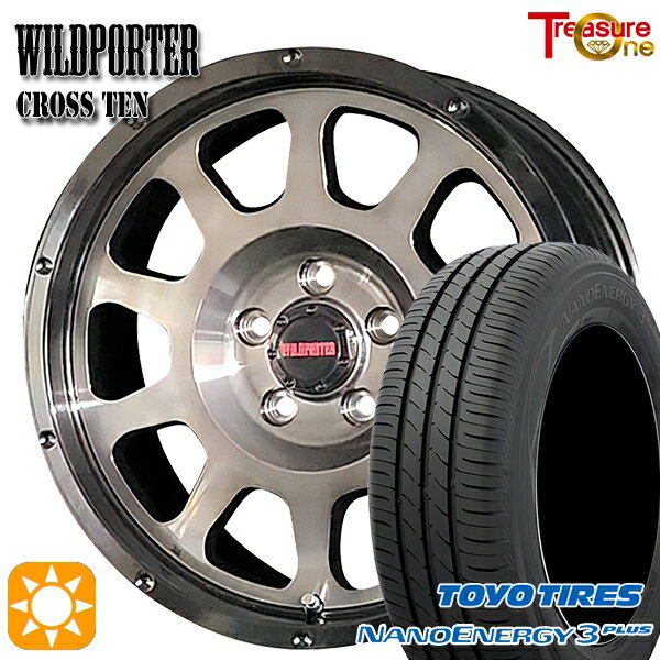 【取付対象】205/60R16 92H トーヨー ナノエナジー3プラス トレジャーワン ワイルドポーター クロステン BP/BC 16インチ 7.0J 5H114.3 サマータイヤホイールセット