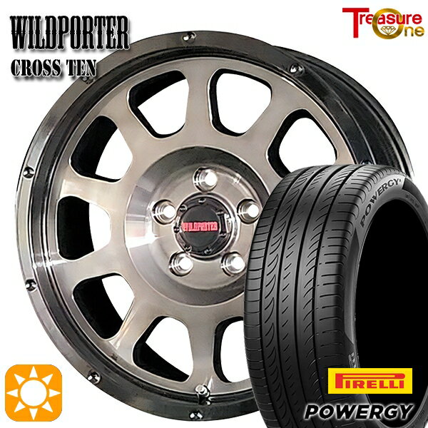 【取付対象】アイシス ノア 215/45R17 91W XL ピレリ パワジー トレジャーワン ワイルドポーター クロステン BP/BC 17インチ 7.5J 5H114.3 サマータイヤホイールセット