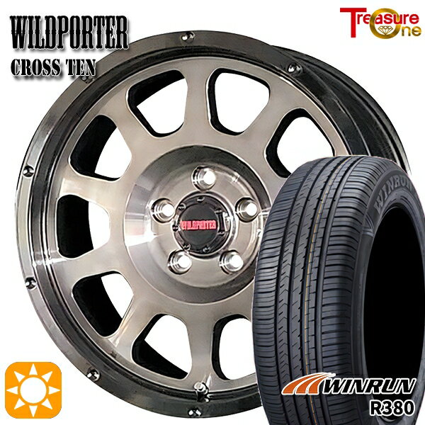 【取付対象】エスティマ ヤリスクロス 215/60R16 95H ウィンラン R380 トレジャーワン ワイルドポーター クロステン BP/BC 16インチ 7.0J 5H114.3 サマータイヤホイールセット