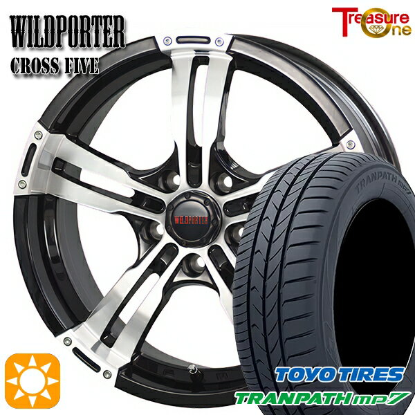 【取付対象】215/60R16 95H トーヨー トランパス mp7 トレジャーワン ワイルドポーター クロスファイブ BP 16インチ 7.0J 5H114.3 サマータイヤホイールセット