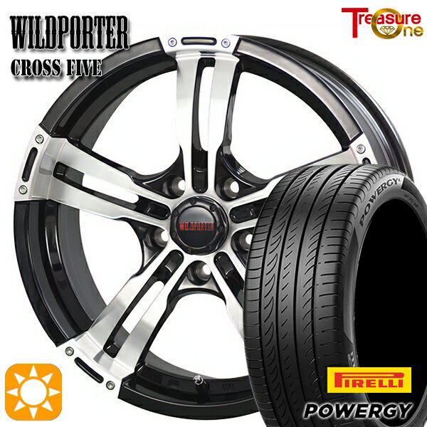 【取付対象】ヤリスクロス 205/65R16 95H ピレリ パワジー トレジャーワン ワイルドポーター クロスファイブ BP 16インチ 7.0J 5H114.3 サマータイヤホイールセット