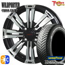 165/55R14 72H グッドイヤー ベクター フォーシーズンズ トレジャーワン ワイルドポーター クロスエイト 14インチ 4.5J 4H100 ブラック...