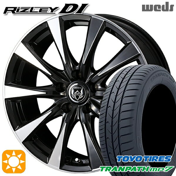 【取付対象】195/65R15 91H トーヨー トランパス mp7 Weds ライツレーDI ブラックポリッシュ 15インチ 6.0J 5H114.3 サマータイヤホイールセット