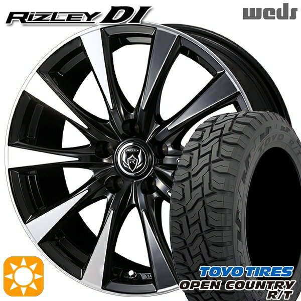 【取付対象】215/70R16 100Q トーヨー オープンカントリー R/T Weds ライツレーDI ブラックポリッシュ 16インチ 6.5J 5H114.3 サマータイヤホイールセット