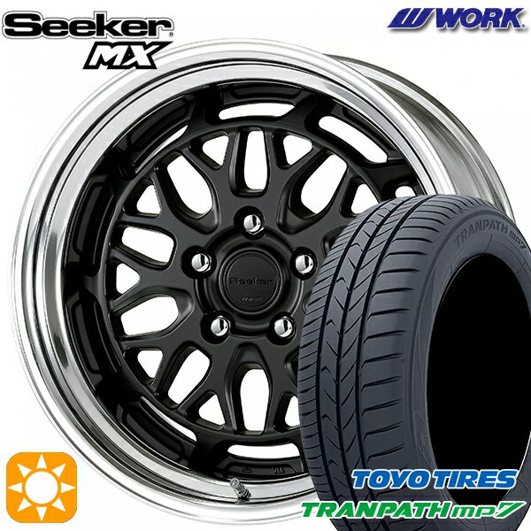 【取付対象】215/60R17 96H トーヨー トランパス mp7 WORK シーカー MX マットブラック 17インチ 7.0J 5H114.3 サマータイヤホイールセット