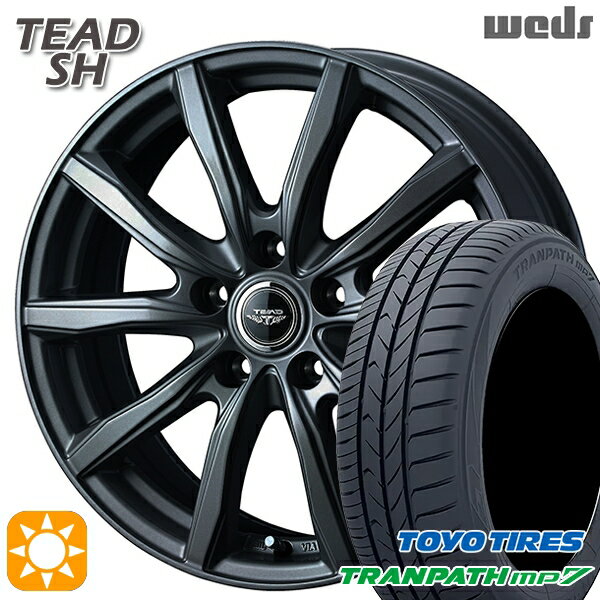 【取付対象】205/65R15 94H トーヨー トランパス mp7 Weds テッド SH ガンメタ 15インチ 6.0J 5H114.3 サマータイヤホイールセット