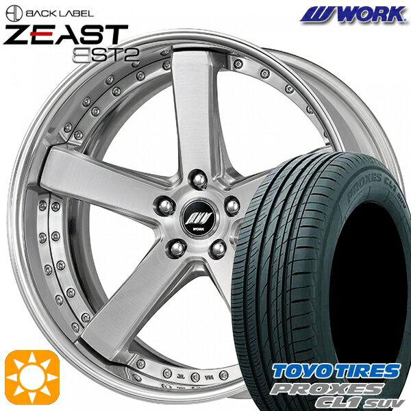 【取付対象】245/45R20 103W トーヨー プロクセス CL1 SUV WORK ワーク ジースト BST2 ブラッシュド 20インチ 8.0J 5H114.3 サマータイヤホイールセット