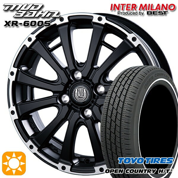 【取付対象】155/65R14 75H トーヨー オープンカントリー H/T2 WR インターミラノ マッドバーン XR-600S SGB/RP 14インチ 4.5J 4H100 サマータイヤホイールセット