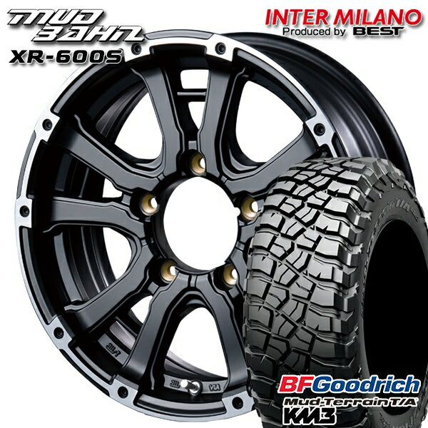 【取付対象】LT225/75R16 115/112Q RBL BFグッドリッチ マッドテレーン T/A KM3 インターミラノ マッドバーン XR-600S SGB/RP 16インチ 5.5J 5H139.7 サマータイヤホイールセット