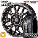 軽トラ 165/55R14C 95/93N ヨコハマ パラダ PA03 インターミラノ マッドバーン XR-800M GBR/PP 14インチ 4.5J 4H100 サマータイヤホイールセット