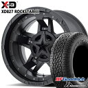 【取付対象】265/65R17 112T ORWL BFグッドリッチ トレールテレーン KMC XD827 ROCKSTAR III 17インチ 8.0J 5H127 MATTE BLACK(w/Black Accents) サマータイヤホイールセット