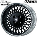 16インチ 6.5J 4H100 +20〜+45 ENKEI エンケイ ネオクラシック メッシュ4ネオ ブラック アルミホイール単品 4本(1台分) 送料無料(2)