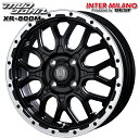 16インチ 6.5J 4H100 +38 インターミラノ マッドバーン XR-800M MBK/RP(マットブラック/リムポリッシュ) アルミホイール単品 1本 4本以上送料無料 個人宅発送不可