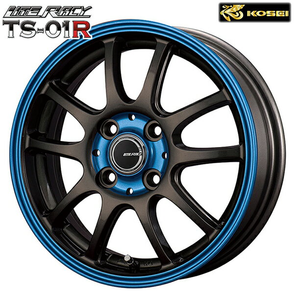 コーセイ リテラシー TS-01R 4本セット ホイール アルト HA22S/HA23S系/HA24S系 161101/161201 KOSEI LITERACY TS01R アルミホイール 4枚 1台分 コーセイ リテラシー TS-01R 4本セット ホイール N-WGN JH3⁄JH4系