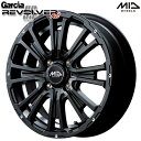 14インチ 4.5J 4H100 +45 MID Garcia SS REVOLVER KC ガルシア リボルバー セミグロスブラック/アンダーカットDC アルミホイール単品 4本(1台分)送料無料