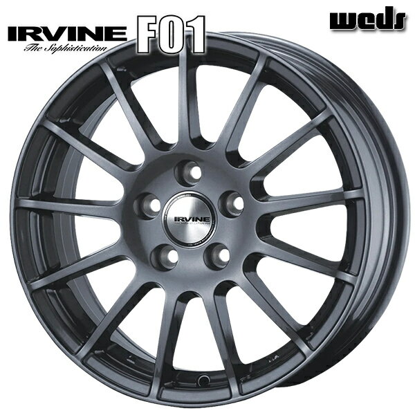 17インチ 7.5J 5H112 +27 Weds アーヴィン F01 ガンメタリック アルミホイール単品 1本 4本以上送料無料