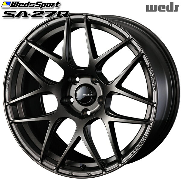 18インチ 9.5J 5H100 +45 Weds ウェッズ ウェッズスポーツ SA27R EJ-BRONZE（EJプロンズ） アルミホイール単品 1本 4本以上送料無料/代金引換不可