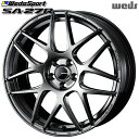 18インチ 7.5J 5H100 +45 Weds ウェッズ ウェッズスポーツ SA27R PSB(プラチナシルバーブラック) アルミホイール単品 4本(1台分)送料無料(2)