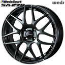 15インチ 5.0J 4H100 +45 Weds ウェッズ ウェッズスポーツ SA27R WBC(ウォースブラッククリアー) アルミホイール単品 4本(1台分)送料無料(2)