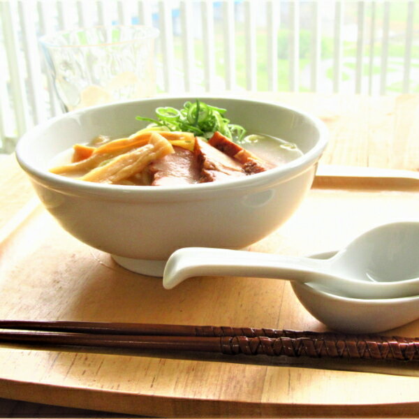 小さい ラーメン丼ぶり 625cc 白い食器 中華 スープ碗