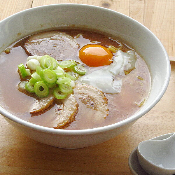 白い食器 高台ラーメン丼 1225cc アウ