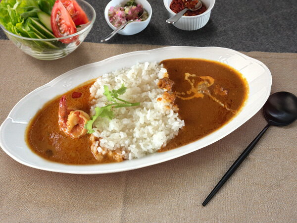 【お買い物マラソンクーポンあり】特大 オーバルボウル 32cm 楕円鉢 カレー皿 カレー鉢 アウトレット込み パスタ皿 大鉢 大きいボール 白い食器 日本製 美濃焼 レリーフ 白磁 盛鉢 パーティー スリムベイカー スリムベーカー おしゃれ ポーセリンアート 30cm以上 2
