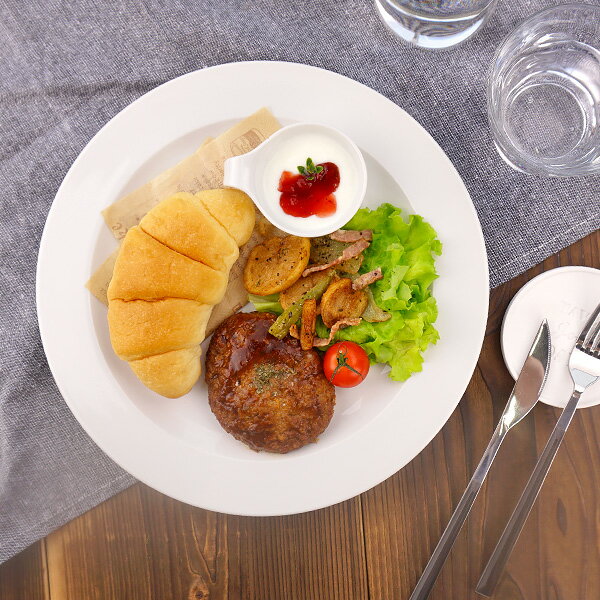 ビッグリムプレート 28cm アウトレット 日本製 国産 美濃焼 陶器 食器 白い食器 洋食器 白磁 ディナープレート 大皿 特大皿 ディナープレート パーティープレート オードブル 大きい 大きなお皿 カフェ風 おしゃれ シンプル モダン おすすめ 洋風のサムネイル