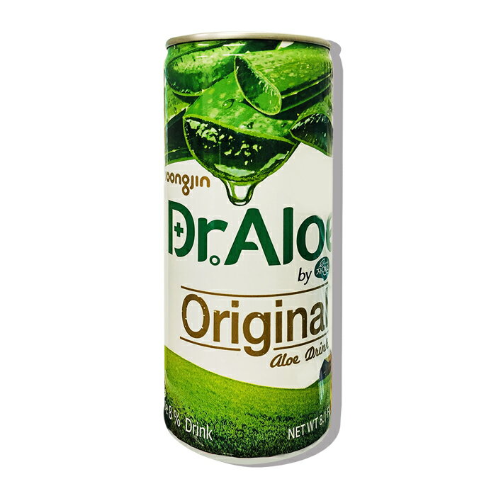 【ウンジン】Dr.ALOE アロエ ドリンク 240ml 缶 ★韓国飲料 /韓国ドリンク /韓国飲み物 /韓国食品【アロエベラ葉肉8％入り/無果汁】