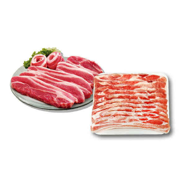 SALE 豚三段バラスライス(12mm)1kg ★デンマーク産 /豚肉 /サムギョプサル /焼肉 /冷凍食材 /韓国料理【旨みがギュッと凝縮されて風味豊かで美味しい豚肉】