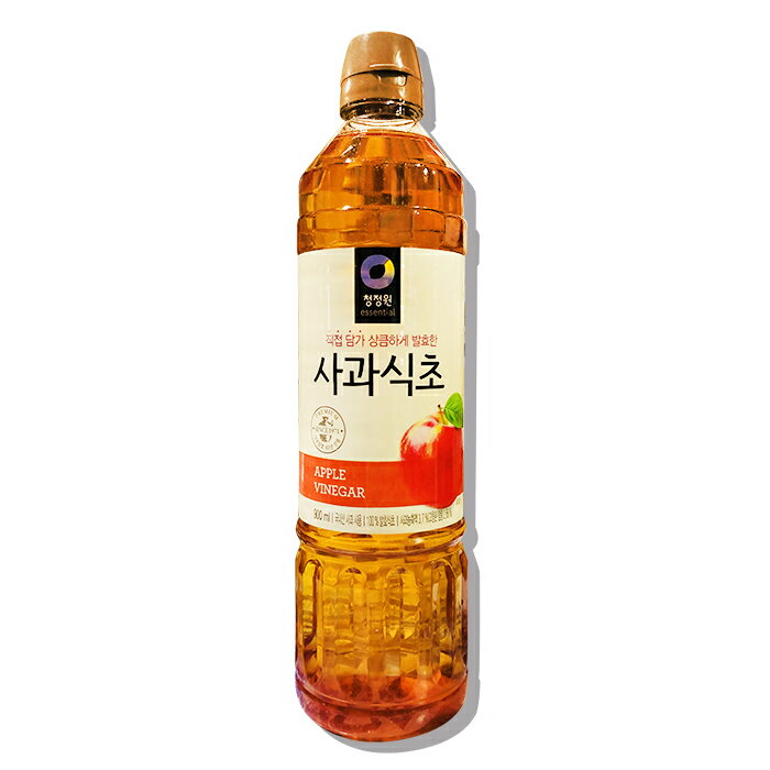 清浄園　りんご酢　900ml　★お酢 /チョンジョンウォン /韓国調味料 /韓国料理 /韓国食材 /韓国食品【100%韓国産りんごで作り上げた果物発酵酢】