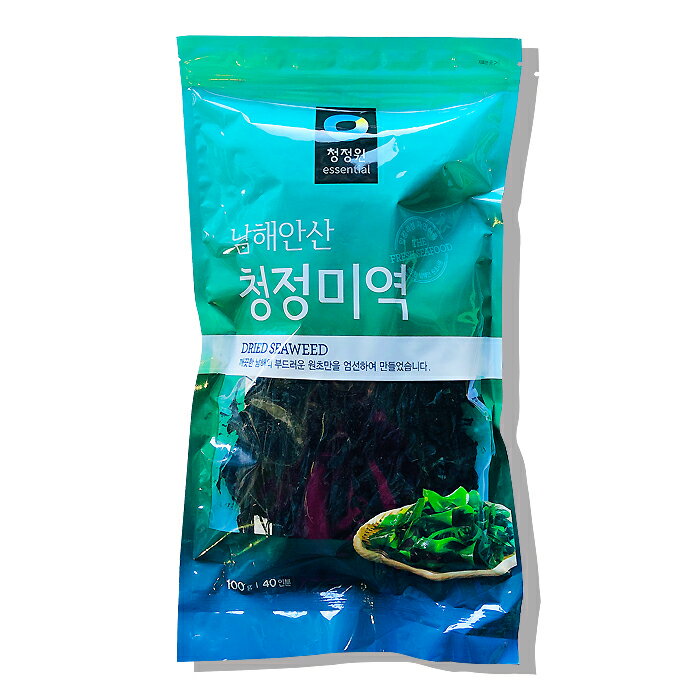 清浄園 乾燥わかめ 100g(40人前)★韓国産 /わかめ /海藻 /韓国食材 /韓国調味料 /韓国食品【きれいな韓国の南海の原草だけ使用したわかめ】