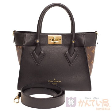 【Louis Vuitton】ルイヴィトン オンマイサイドPM M57728 モノグラム・キャンバス ノワール バイカラー ツートーン2021年製 レディース トートバッグ ハンドバッグ 2WAYバッグ ICチップ 【新古】USED-SS 質屋かんてい局仙台卸町店