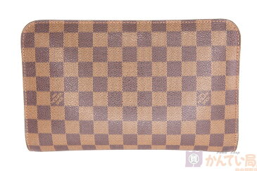 【Louis Vuitton】ルイ・ヴィトン　サンルイ　N51993　【中古品】ダミエ　ブラウン系　セカンドバック　メンズ　USED-B　【かんてい局仙台卸町店】