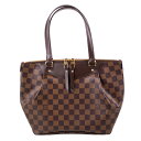 【Louis Vuitton】ルイ・ヴィトン ウェストミンスターPM N41102 ダミエ エベヌ キャンバス ブラウン系 レディース トートバッグ ショルダー...