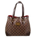 【Louis Vuitton】ルイ・ヴィトン ハムステッドPM N51205 ダミエ エベヌ ブラウン系 トートバッグ ショルダーバッグ レディース 【中古品】...