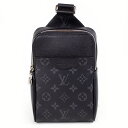 【Louis Vuitton】 ルイ・ヴィトン タイガラマ アウトドア スリングバッグ M30741 モノグラム エクリプス ノワール 黒 ブラック系 ボディバ...
