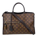 【Louis Vuitton】 ルイ・ヴィトン ポパンクールMM M43435 ショルダーバッグ ハンドバッグ 2WAY モノグラム ブラウン系 【中古】 US...