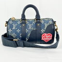 【Louis Vuitton】ルイ・ヴィトン デニムキーポルXS NIGOコラボ ブルー M81011 ショルダーバッグ モノグラムデニム レディース メンズ ユニセックス 【中古】USED-B 【9304】 質屋かんてい局仙台卸町店 楽天市場店