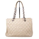 【CHANEL】シャネル GST チェーン トートバッグ キャビアスキン マトラッセ A50995 13番台 ココマーク ショルダーバッグ トートバッグ ピンク...
