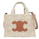 【CELINE】セリーヌ スモール カバ タイス 199162ERQ トリオンフ ハンドバッグ ショルダーバッグ 2WAY ベージュ ブラウン レディース 【中...
