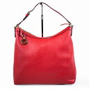 【GUCCI 】グッチ インターロッキングG 449711 ワンショルダー ショルダーバッグ 肩掛け アウトレット品 レザー レッド 赤 ゴールド金具 レディー...