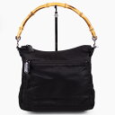 【GUCCI 】グッチ バンブー ハンドバッグ 000 0509 ショルダーバッグ ワンショルダー ナイロン ブラック 黒 レディース 【中古】 USED-B ...